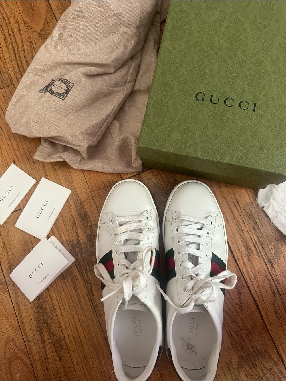 Gucci Ace leather sneakers - Picture 4 of 6